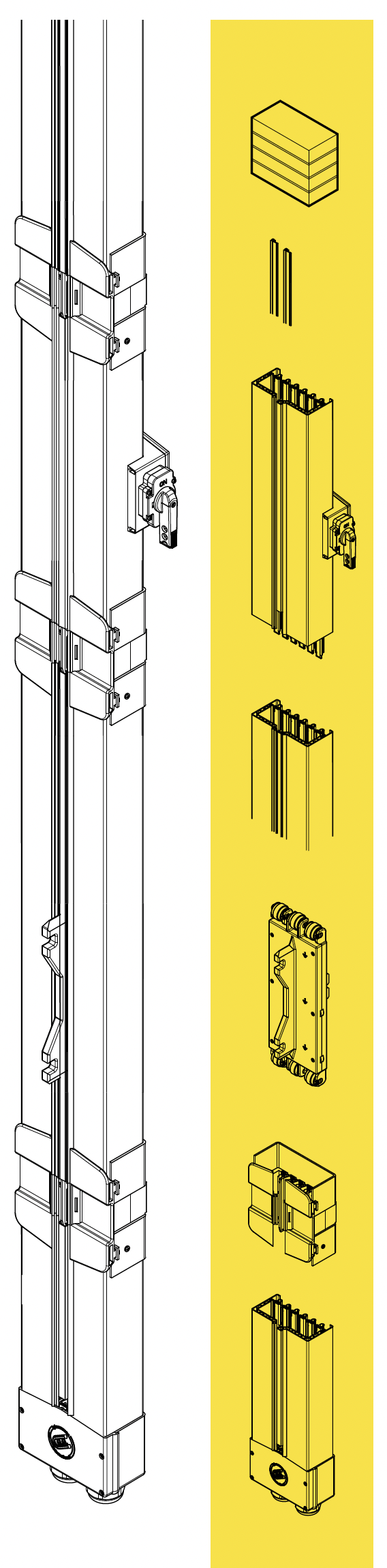 vertical-busbar-TRV-series-drawing